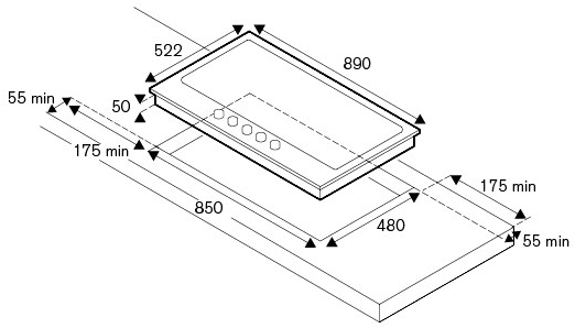 Bertazzoni Стеклянная встраиваемая газовая плита Modern sun-id-1374400 - Вид №1