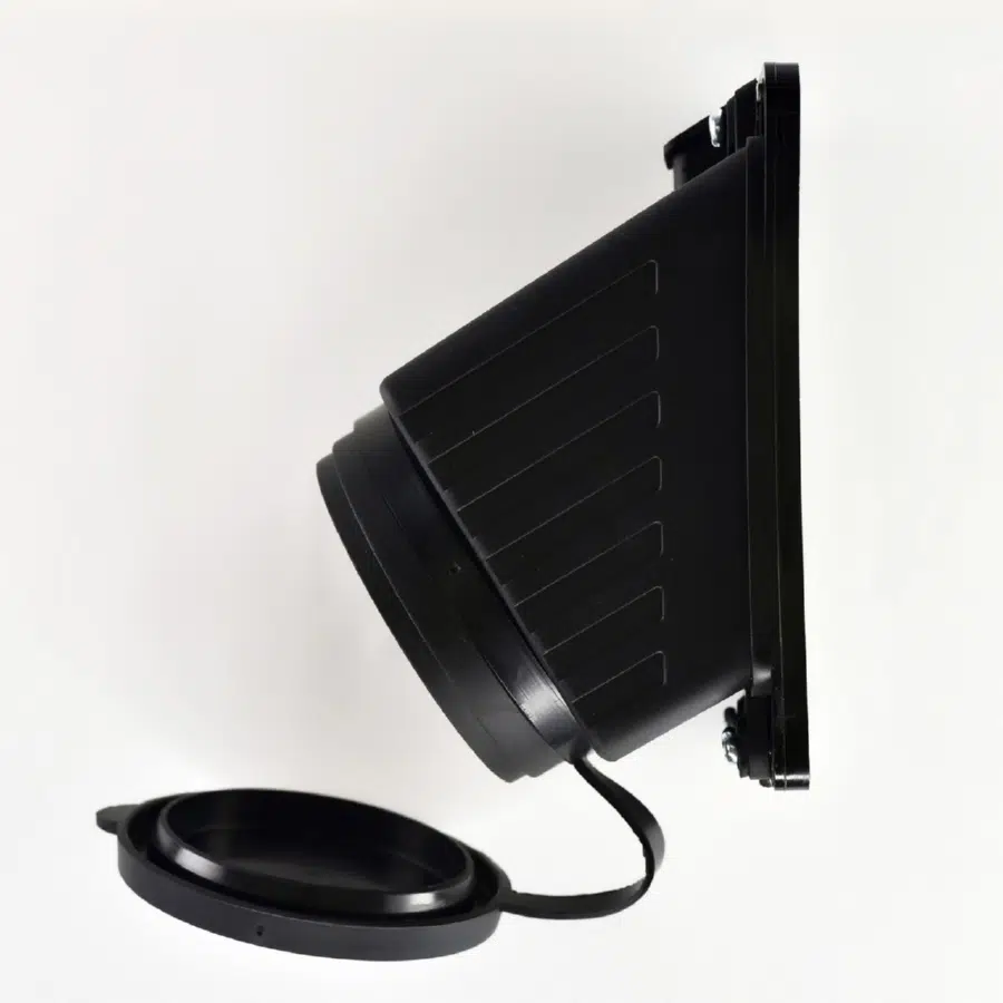 Розетка наружной установки наклонная трехфазная 3Р+Е 3х32А 380V черный LEZARD 332-0100-202 - Вид №3