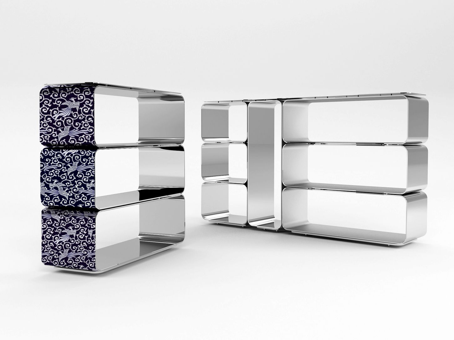 Модульная алюминиевая секционная Книжная полка altreforme District ARCH-00055752 - Вид №3