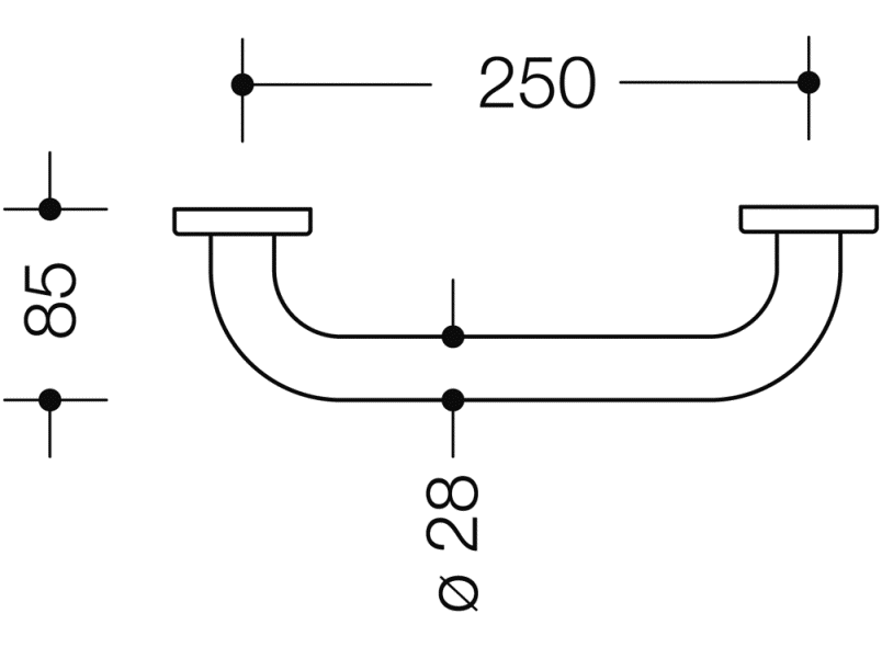 477.31B100 ручка для ванны HEWI Edition matt | Polyamid  - Вид №5