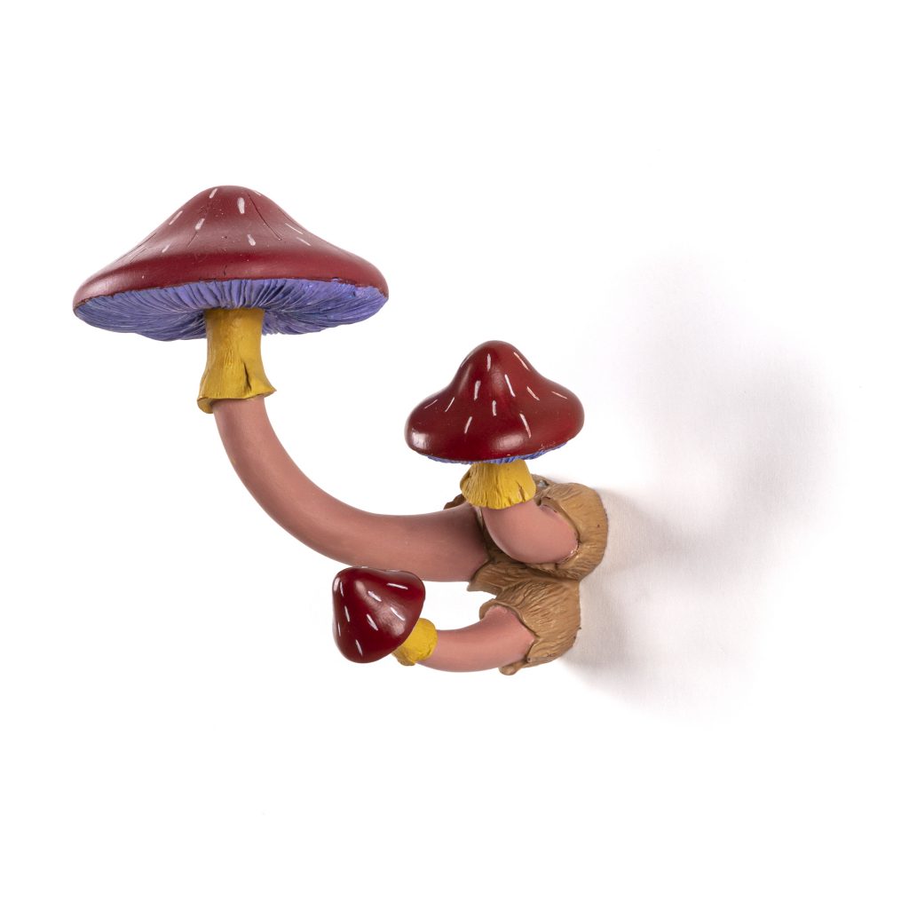 Вешалка декоративная 16х17,5 см розово-красная Mushroom Coloured SELETTI  00-3883294 Красный  - Вид №1