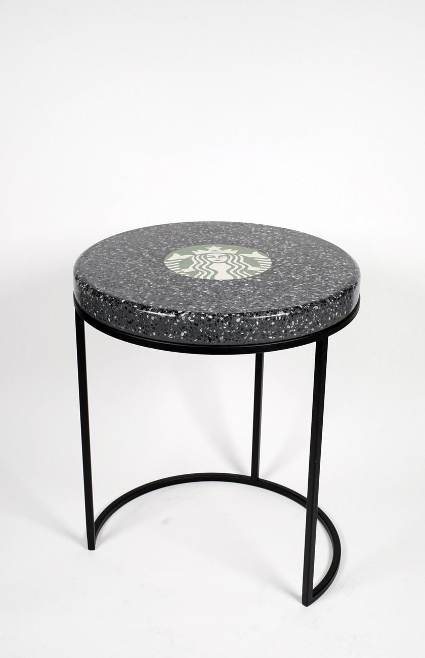 KAROISTANBUL Круглый журнальный столик ручной работы из венецианского терраццо Complementi d'arredo sun-id-1448086 - Вид №1