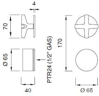 Ceadesign Душевая группа с термостатом Cross Crx 52 - Вид №1