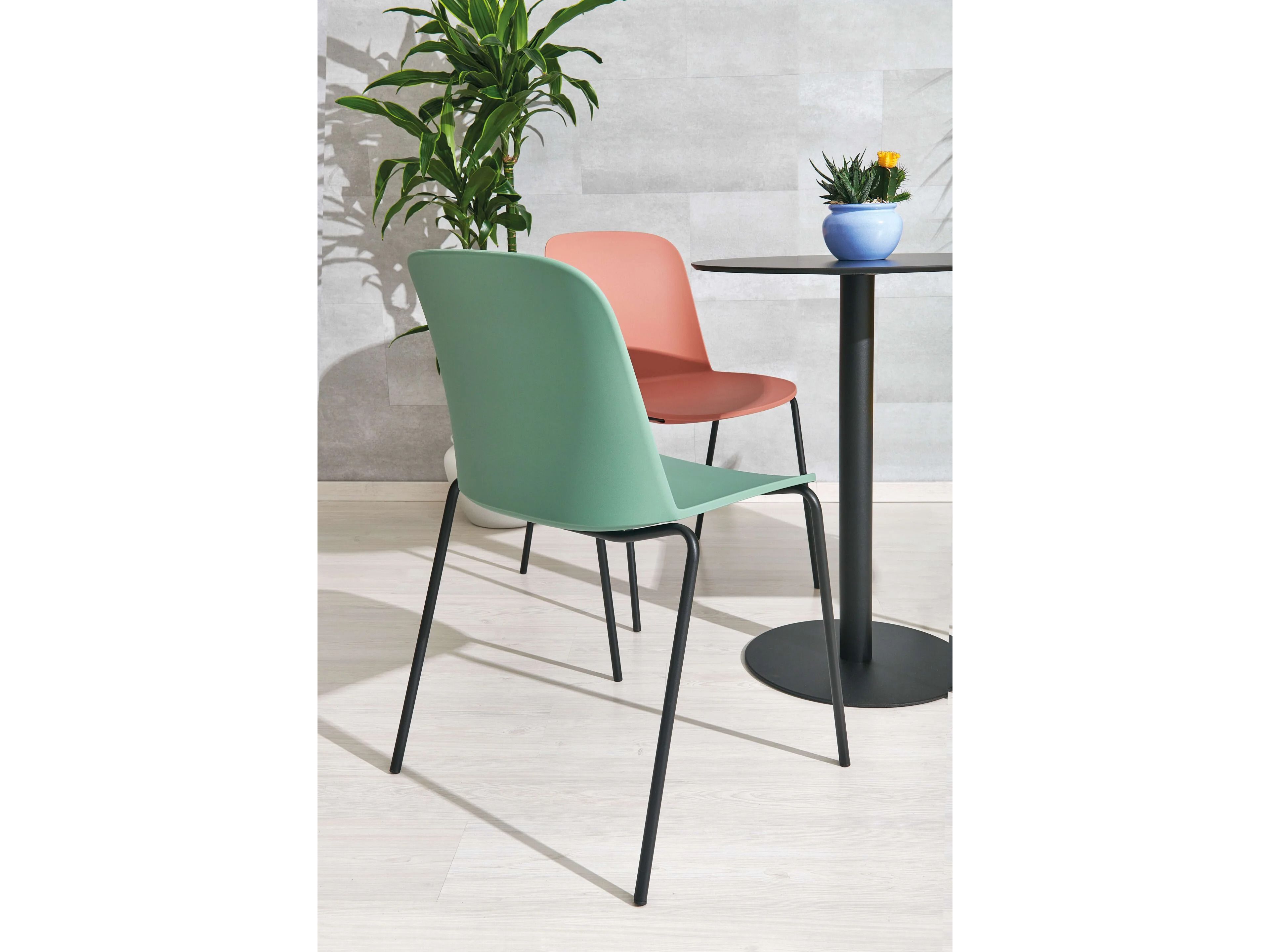 Стул на 4 ножки из окрашенного металла AP Factor Charlotte ARCH-00095798 - Вид №3