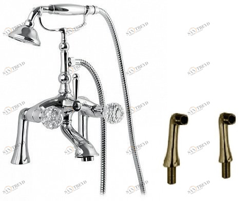 Смеситель на борт ванны с ручным душем CEZARES ATLANTIS-PBV-02-Sw/M