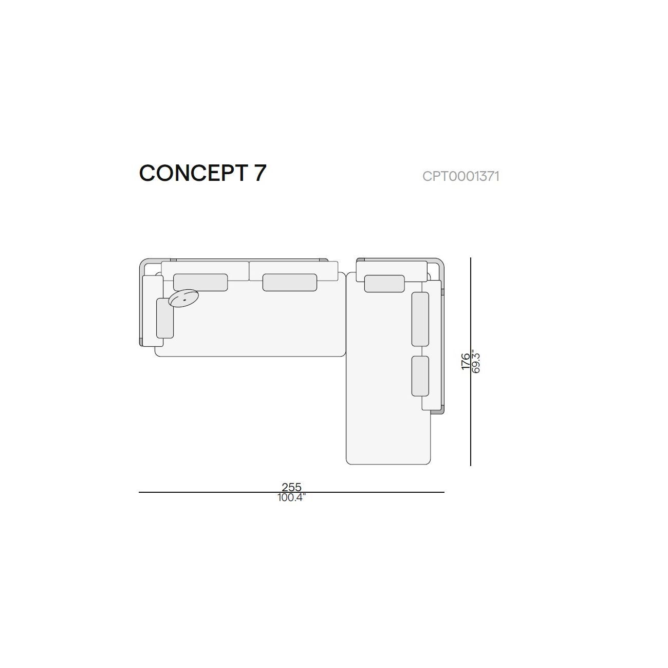 Тканевый угловой модульный садовый диван MANUTTI Flows ARCH-00011283 - Вид №5