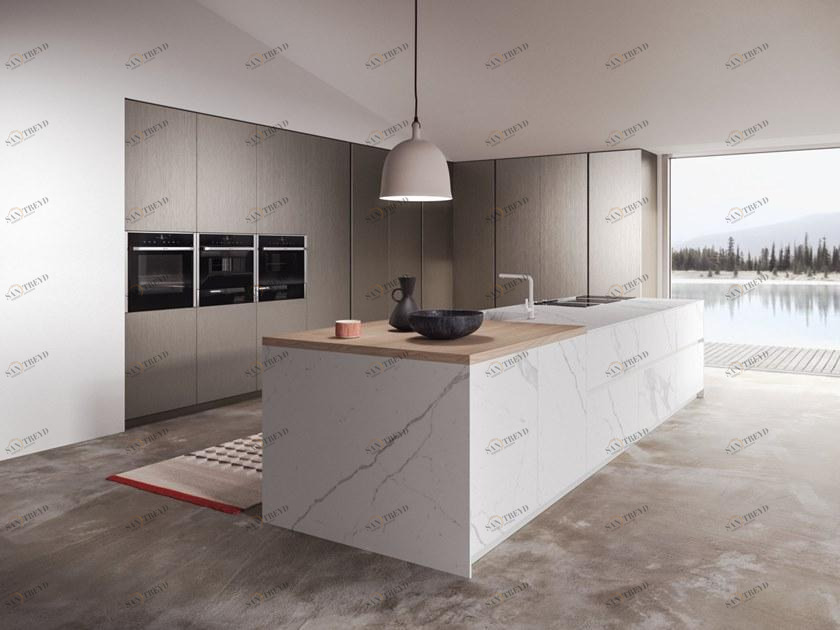 Alta Cucine Кухня Laminam® с островом Sistema 22.2 sun-id-1469297