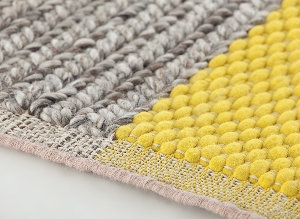100157 Ковер Plait Yellow 260x260 GAN Mangas Space  - Вид №1