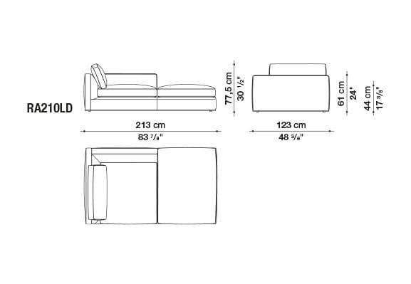 Ткань диван B&B Italia Ричард ARCH-00082196 - Вид №54