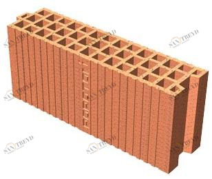 T2D Блок перегородок из кирпича Poroton® tramezze M48