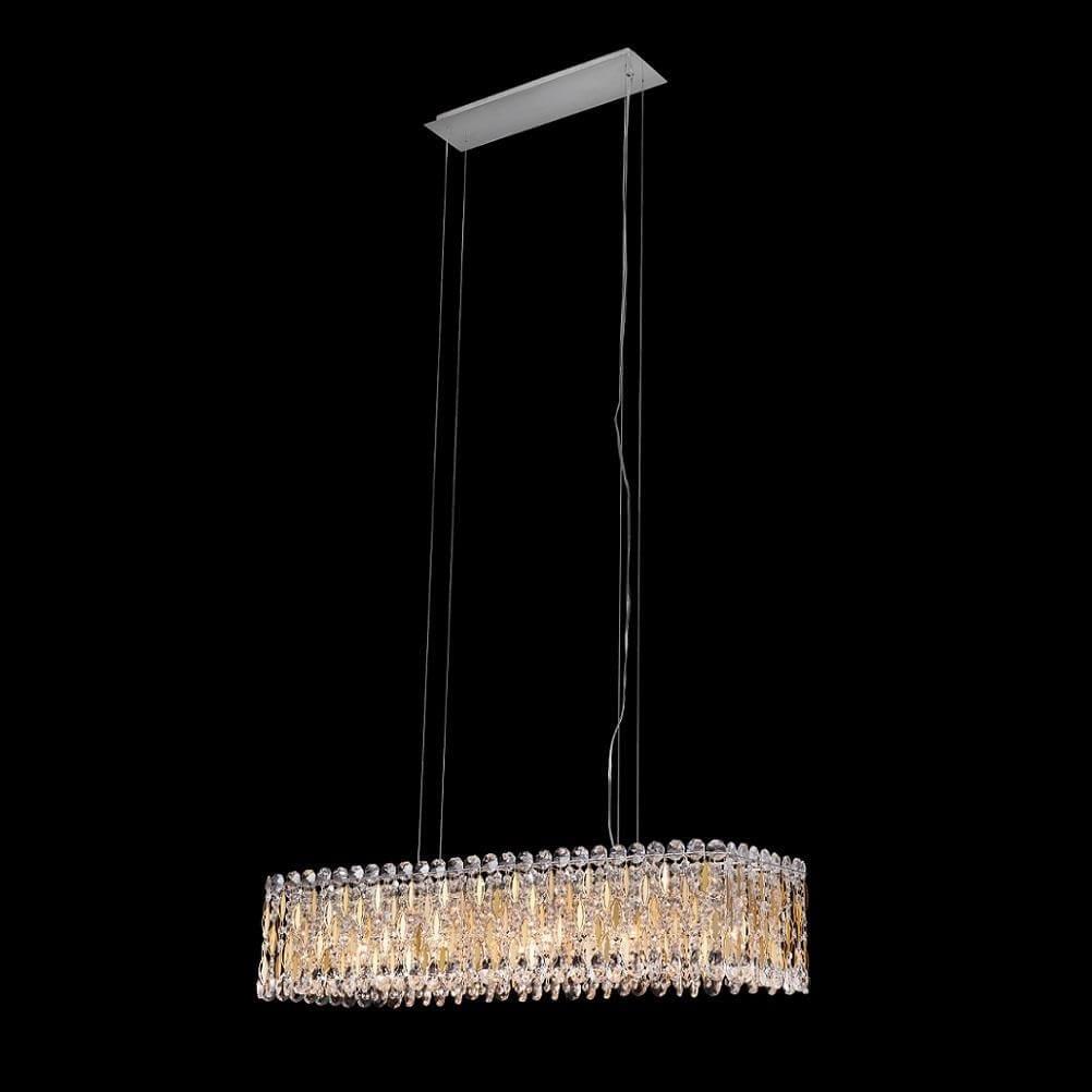 Подвесная люстра Crystal Lux Lirica SP13 L930 Chrome CRYSTAL LUX ДИЗАЙНЕРСКИЕ, LIRICA 138886 Золотой  - Вид №3