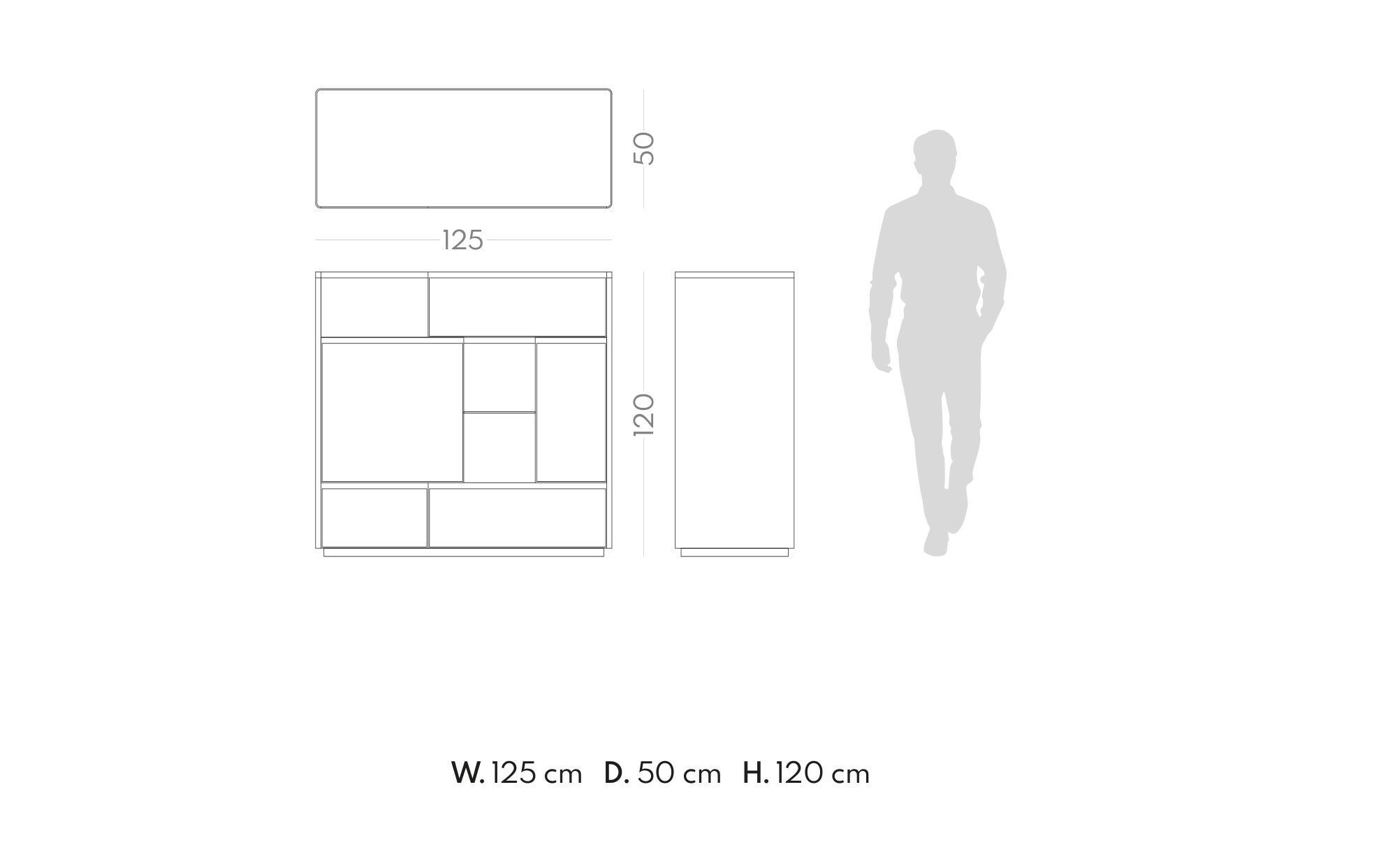 Деревянный шкаф с распашными дверцами PRADDY Metro ARCH-00062272 - Вид №2