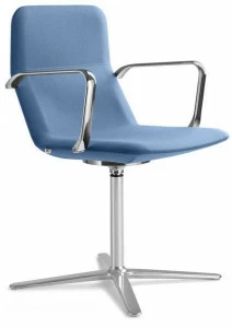 LD Seating Кресло вращающееся на 4 спицы с подлокотниками Flexi Chl-br, f25