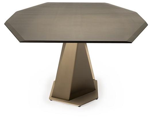 Reflex Восьмиугольный стеклянный стол на металлической основе sun-id-1512827 - Вид №1