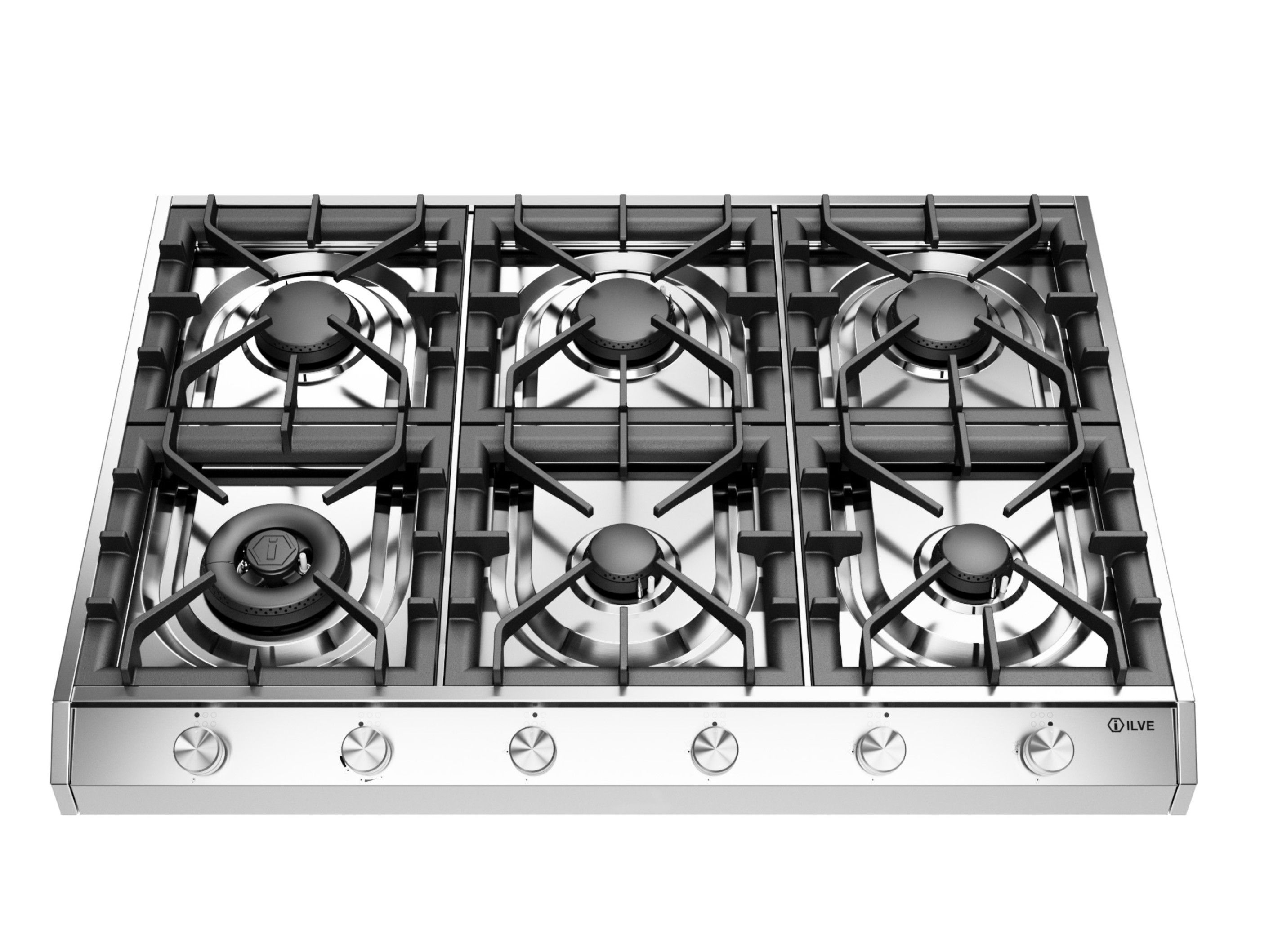 Газовая плита из нержавеющей стали Ilve Professional Plus ARCH-00050460 - Вид №1