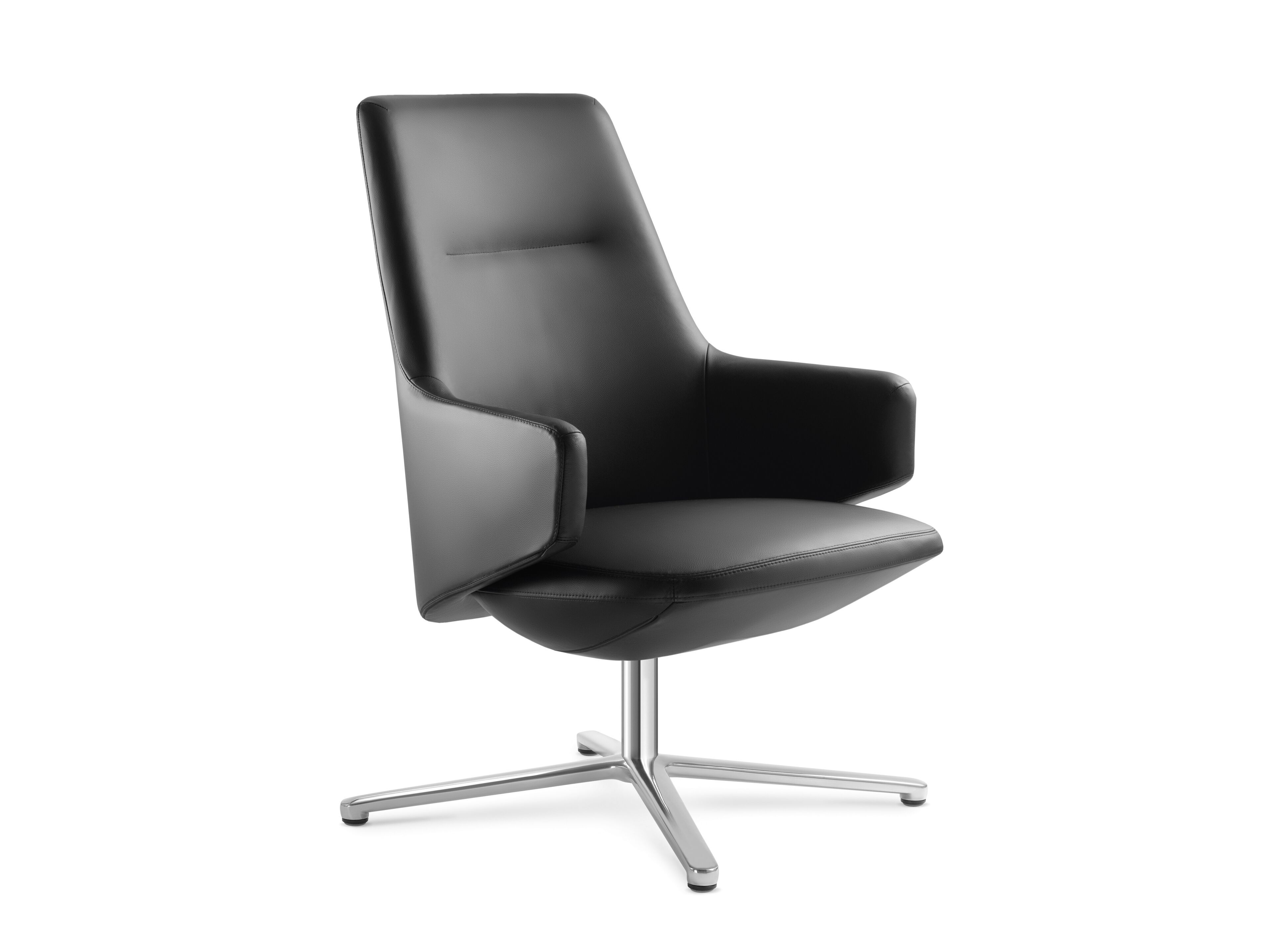 Кожаное вращающееся кресло с подлокотниками LD Seating Melody Lounge ARCH-00094567 - Вид №1