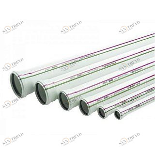 Труба канализационная RAUPIANO PLUS с раструбом d50/500 мм REHAU 120114