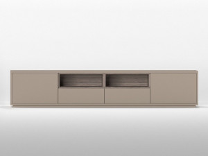 Деревянный шкаф для телевизора с ящиками