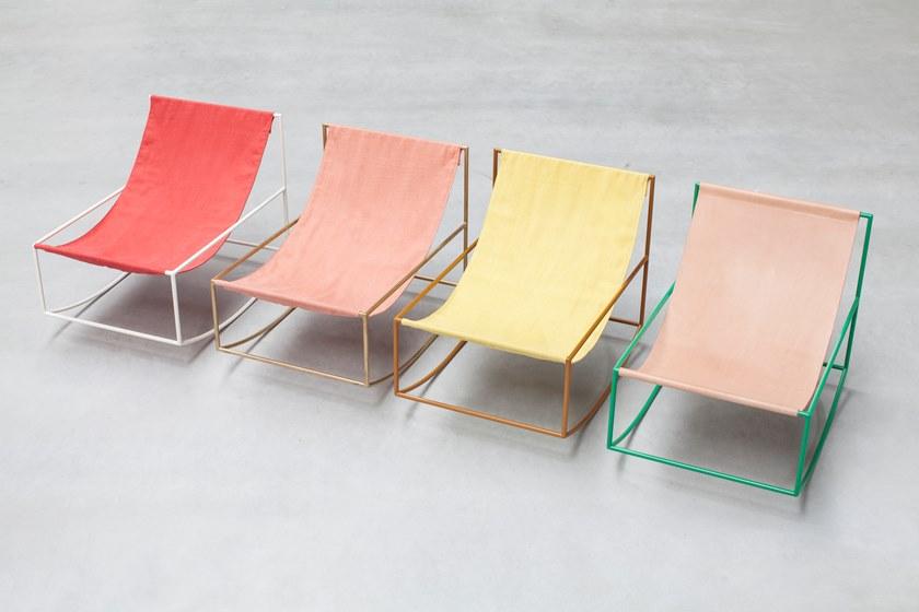 valerie_objects Кресло-качалка из латуни с подлокотниками  V9015021  - Вид №6