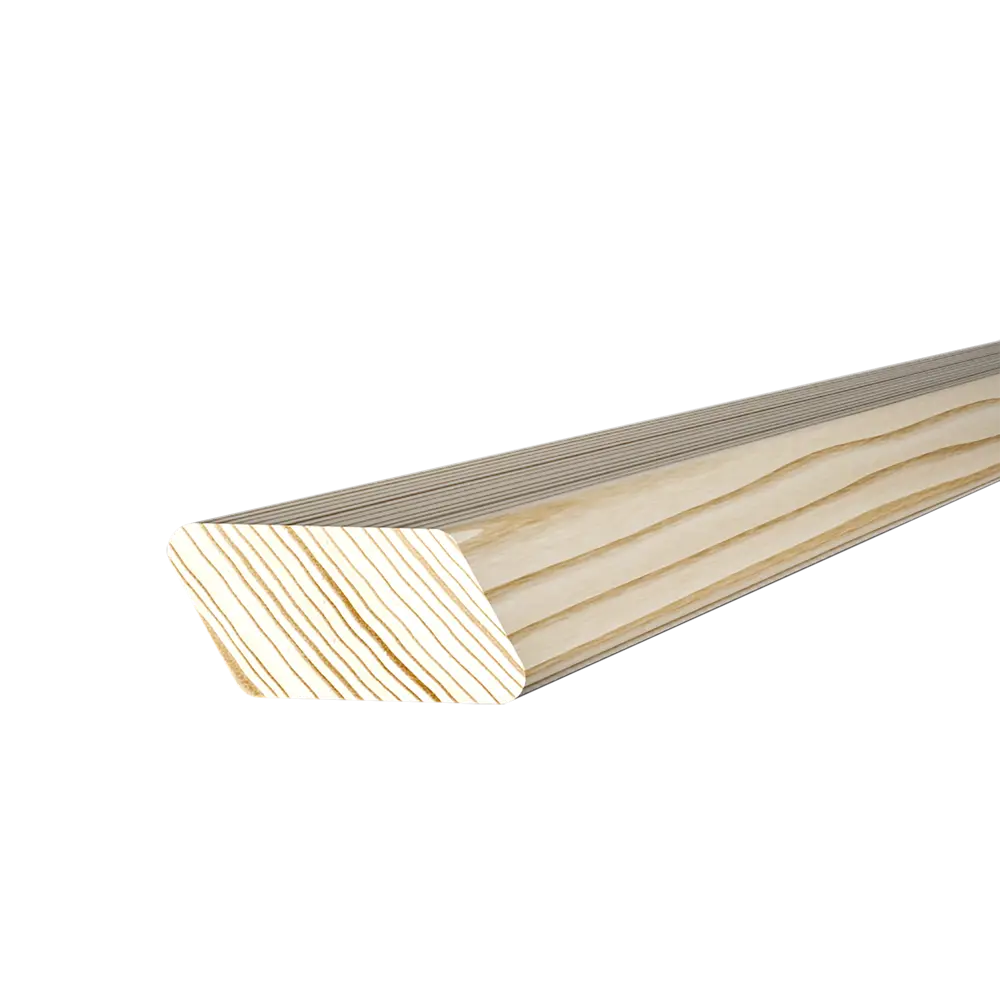 Брусок декоративный скошенный сращенный 19x40x3000 мм хвоя сорт Экстра без сучков АРЕЛАН STLM-2033769