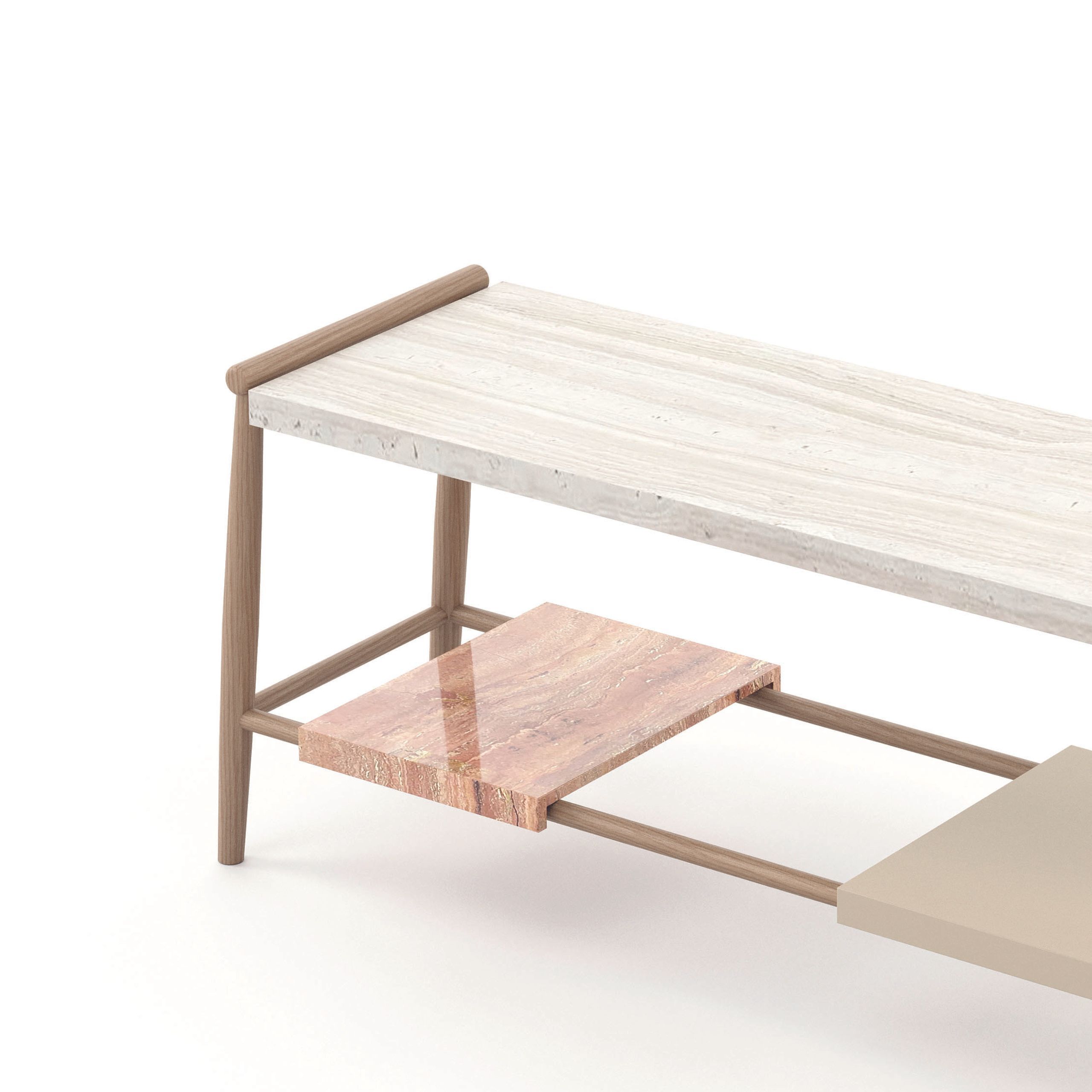 Травертиновый консольный стол Stylish Club Landform ARCH-00148687 - Вид №1