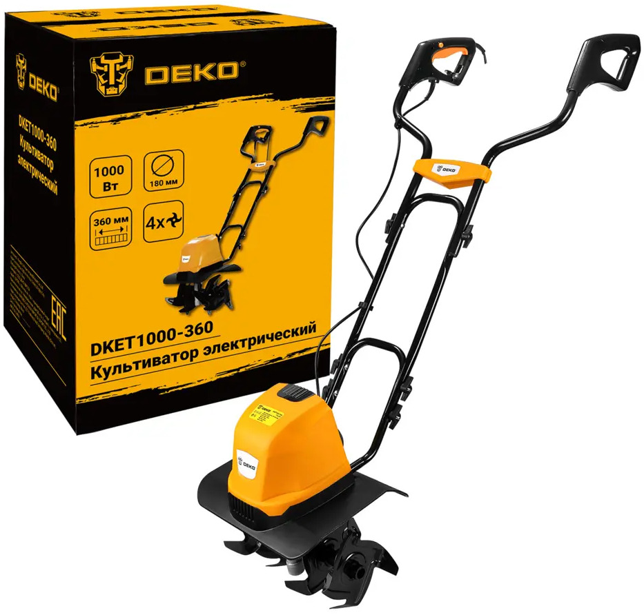 Электрический культиватор DEKO DKET1000-360 для легкой обработки почвы 86584861