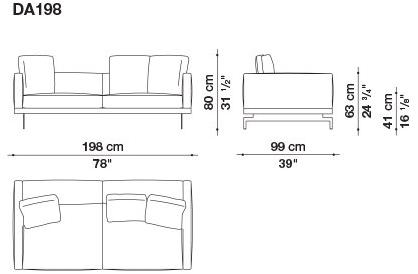 B&B Italia 3-х местный тканевый диван Dock sun-id-1376507 - Вид №115
