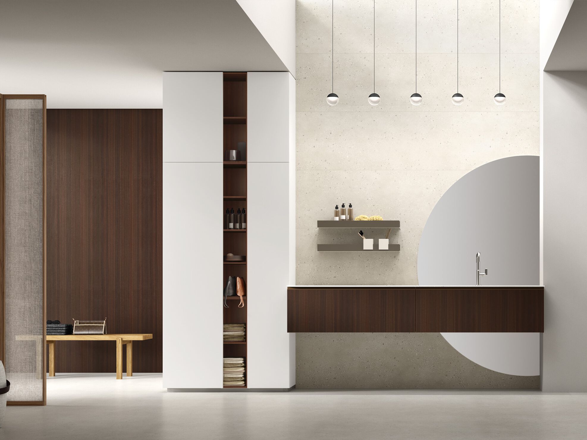 Деревянный умывальник с зеркалом ARCOM Поллок ARCH-00122692