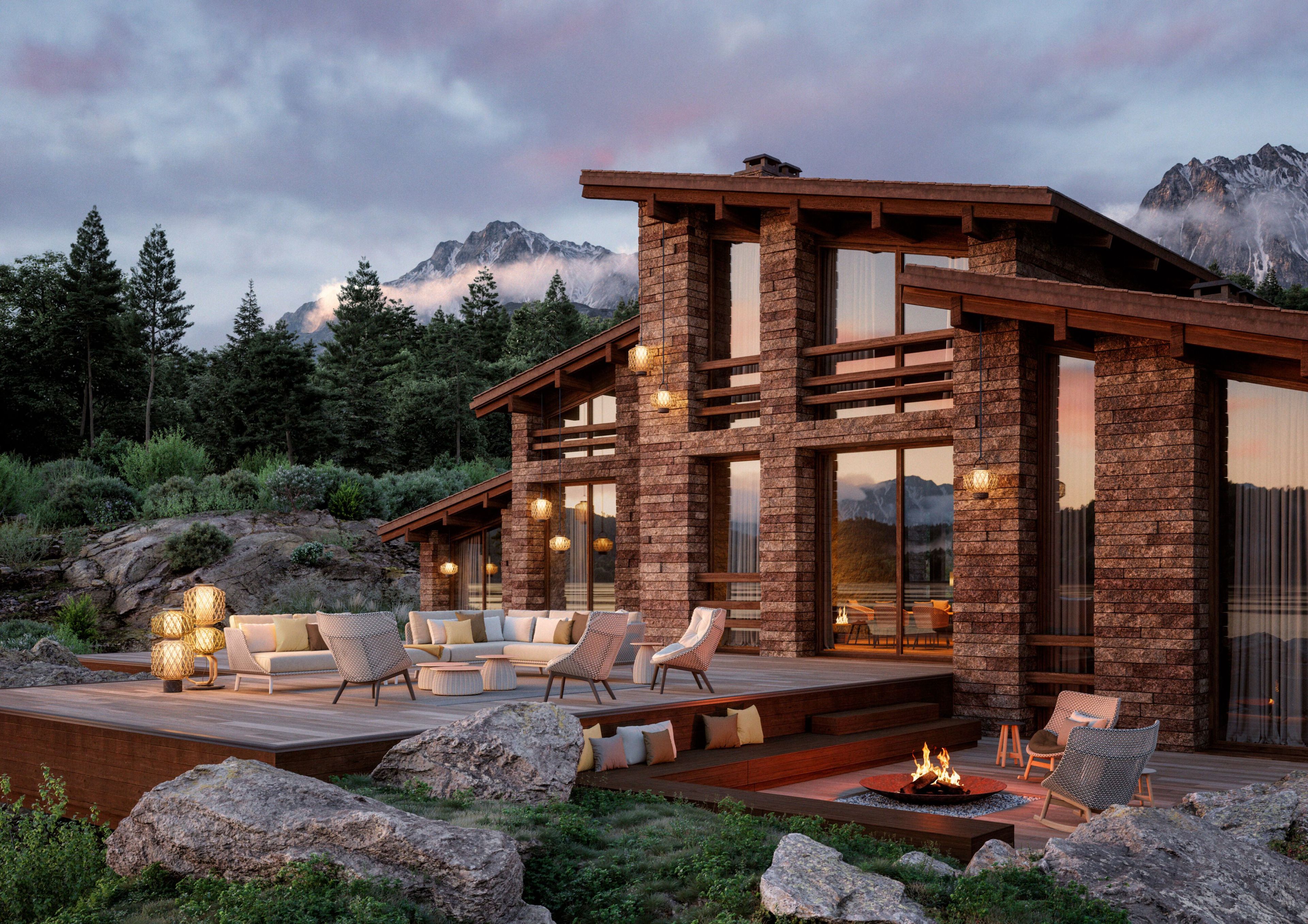 Круглый стол из тикового дерева DEDON MBRACE ARCH-00079024 - Вид №3