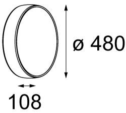 Modular Lighting Instruments Настенный светильник отраженного света Flat moon sun-id-1454010 - Вид №3