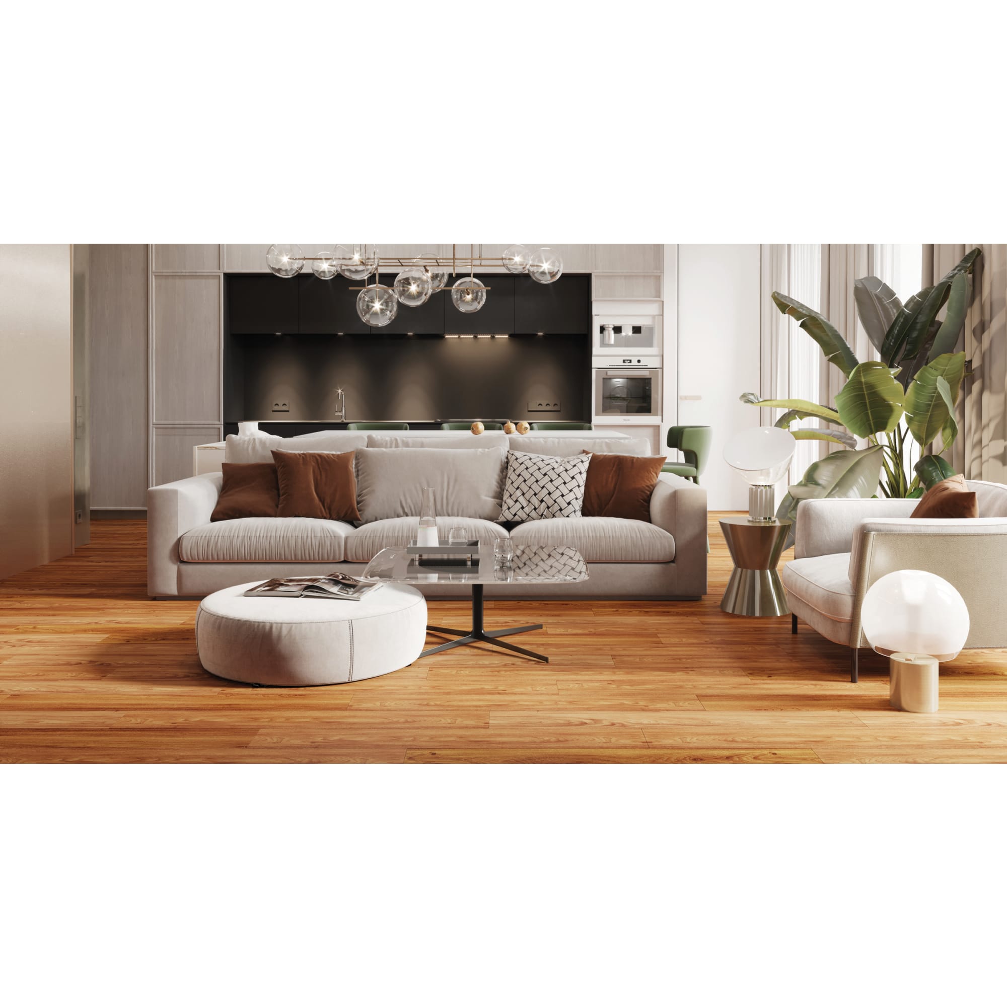 85246022 SPC плитка «Дуб Неаполь» 42 класс толщина 3.5 мм 2.16 м² Santreyd  - Вид №6