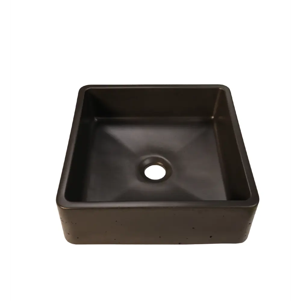 Раковина Square накладная 36x36 см цвет черный матовый 89349569 STLM-2146871 Santreyd