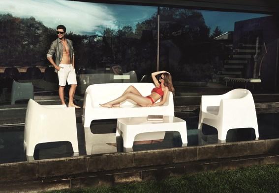 VONDOM Диван полипропиленовый Solid sun-id-1352640 - Вид №5