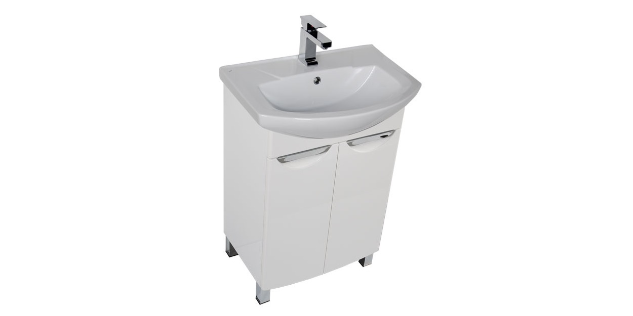 Комплект мебели Aquanet Парма 65 белый (2 дверцы) 00182884 - Вид №3