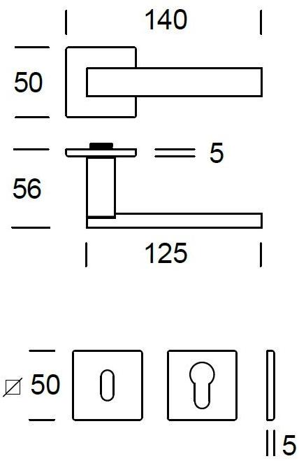 Reguitti Ручка из нержавеющей стали на розетке Phoenix Aq01mrq0135 - Вид №2