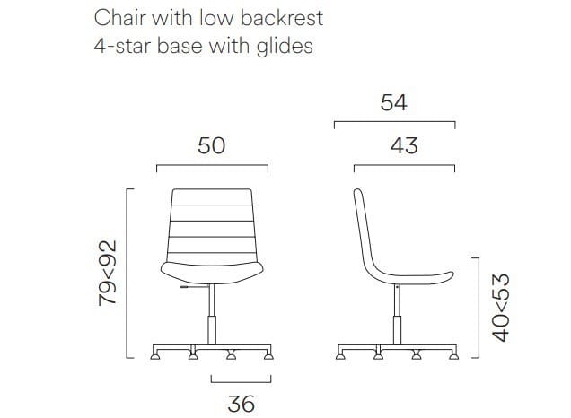 4-спицевое тканевое вращающееся офисное кресло FREZZA Key ARCH-00080736 - Вид №1