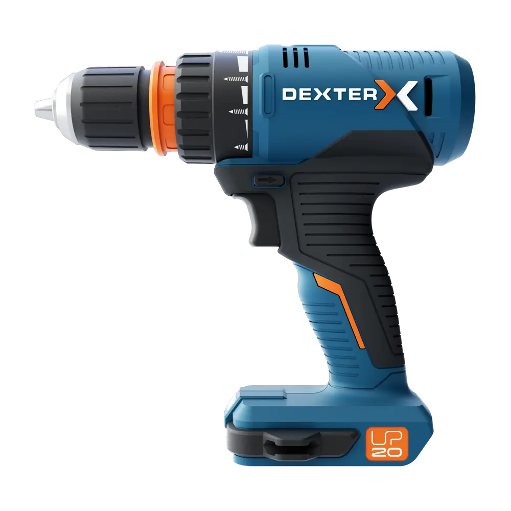 Дрель аккумуляторная Dexter 20VSD2-35RCA.1A, 20 В Li-ion 2.5 Ач 82253643 STLM-2114127  - Вид №1