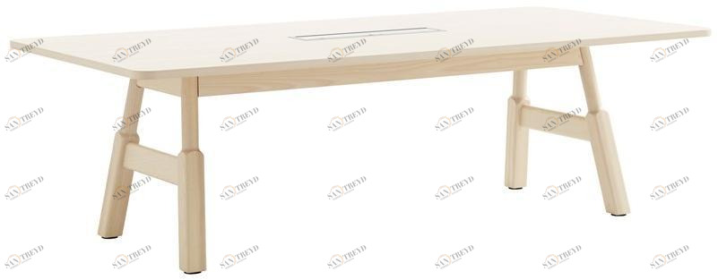 Karl Andersson Прямоугольный деревянный стол для совещаний с системой прокладки кабелей Woodwork sun-id-1406480