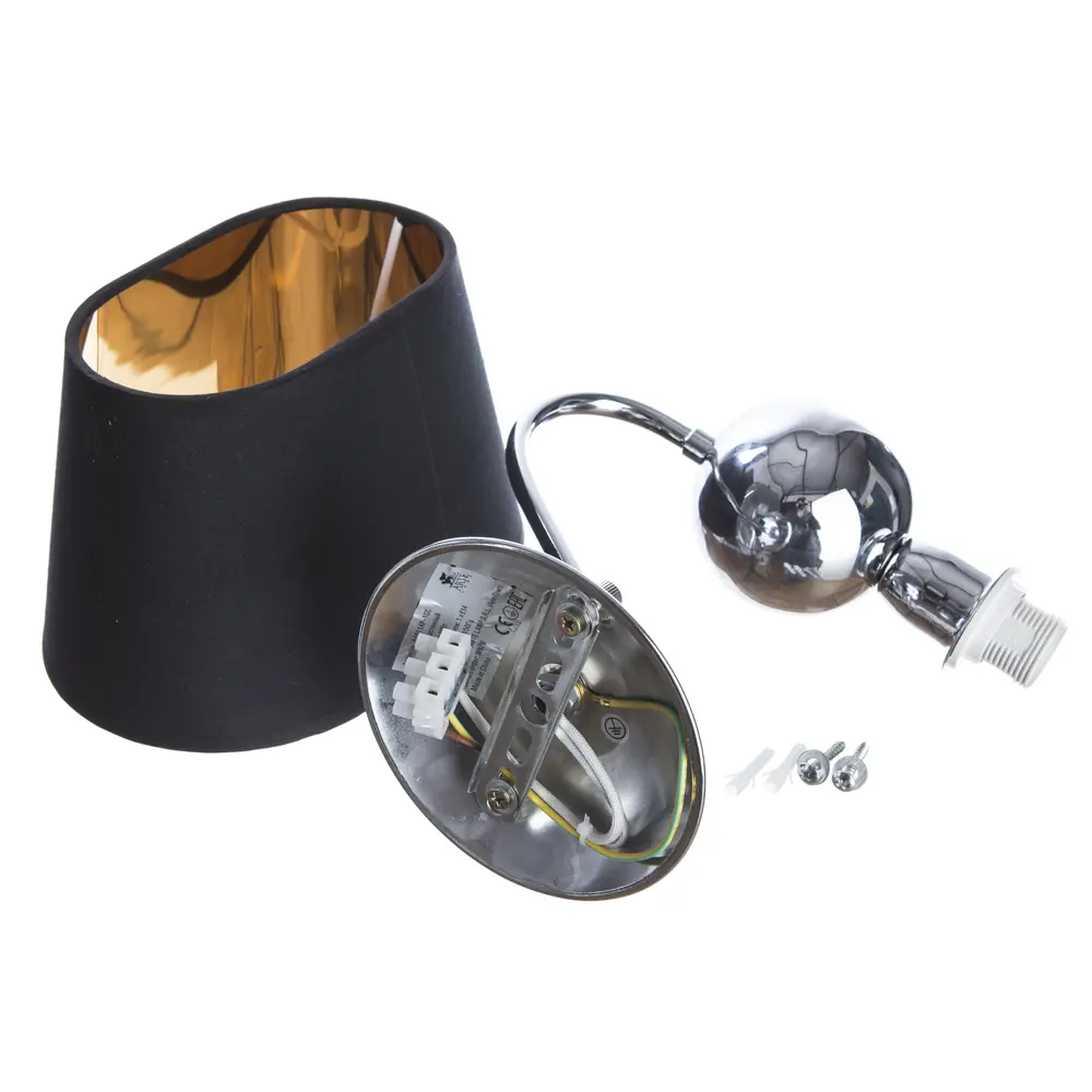 Бра Turandot 1xE14x40 Вт, металл/пластик, цвет хром/мультиколор Arte Lamp STLM-2154670 - Вид №6