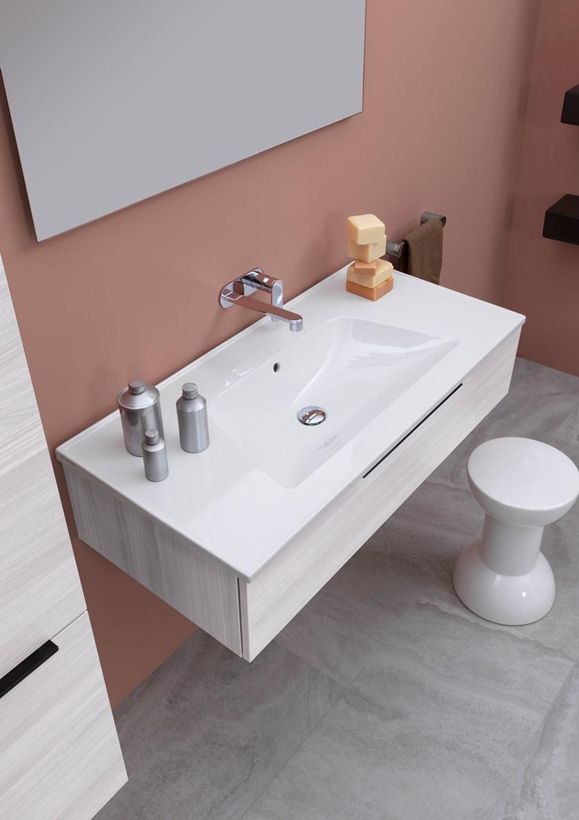 Подвесная раковина настенная овальная Ceramica Flaminia Bloom белая sun-id-1461661 - Вид №6