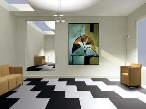 Ламинированный пол с эффектом смолы