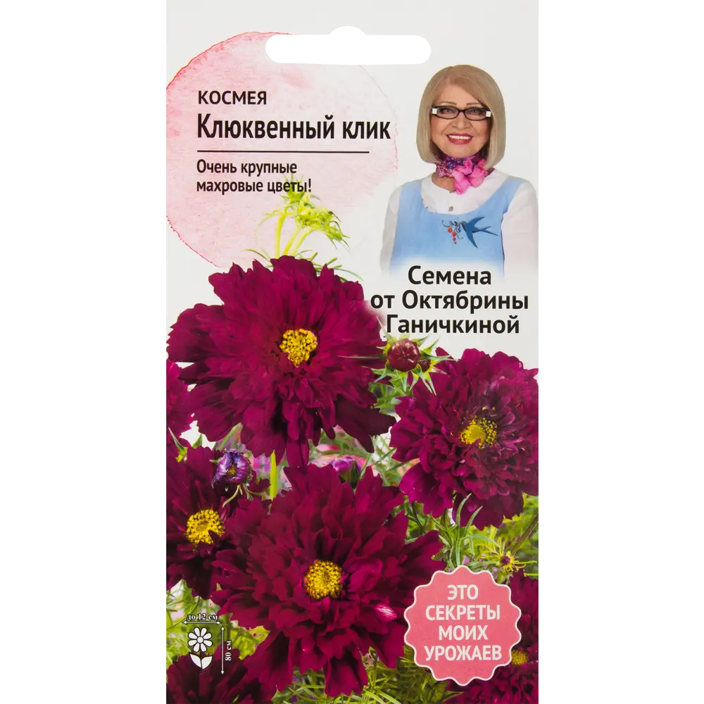 Космея «Клюквенный клик» 0.1 г СЕМЕНА ОТ ОКТЯБРИНЫ ГАНИЧКИНОЙ STLM-2119192