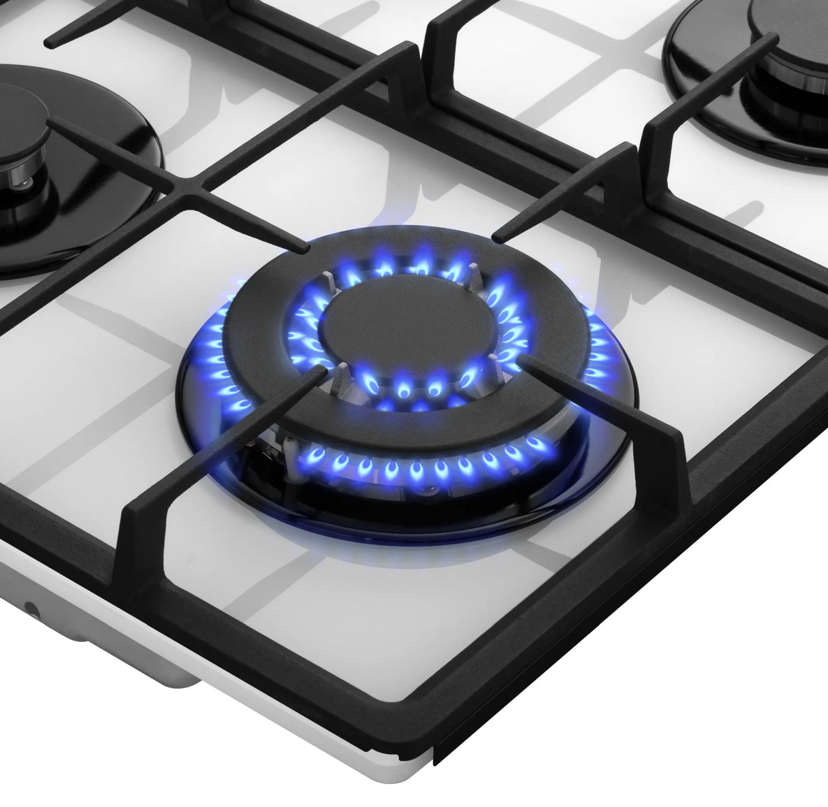 9168784 Газовая варочная поверхность Meferi MGH604WH GLASS POWER STDN-0110187 - Вид №9