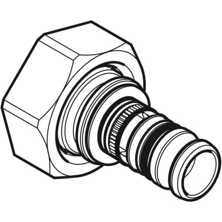 602.623.00.5 Соединение Geberit Mepla для коллектора под евроконус Geberit  - Вид №1