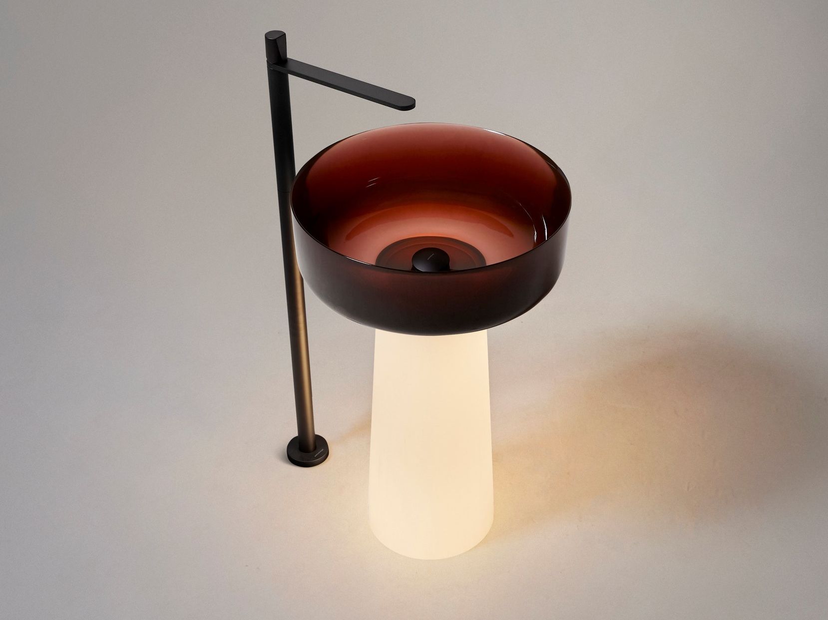 Круглая отдельно стоящая раковина из Cristalmood® и Flumood Antoniolupi ALBUME LUX ARCH-00089824