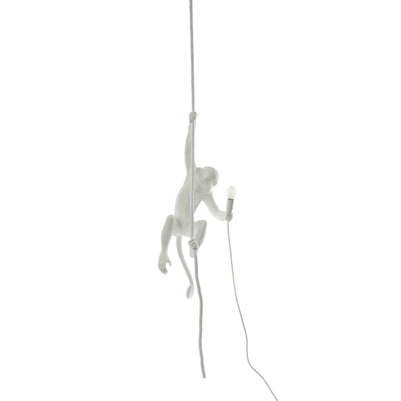 Светильник подвесной 80х37 см белый Monkey Lamp Outdoor Ceiling 14929 SELETTI ДИЗАЙНЕРСКИЕ 00-3882383 Белый  - Вид №9