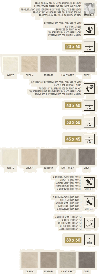 Love Tiles Настенная плитка из глазурованного керамогранита с эффектом цемента Ground sun-id-1372773 - Вид №8