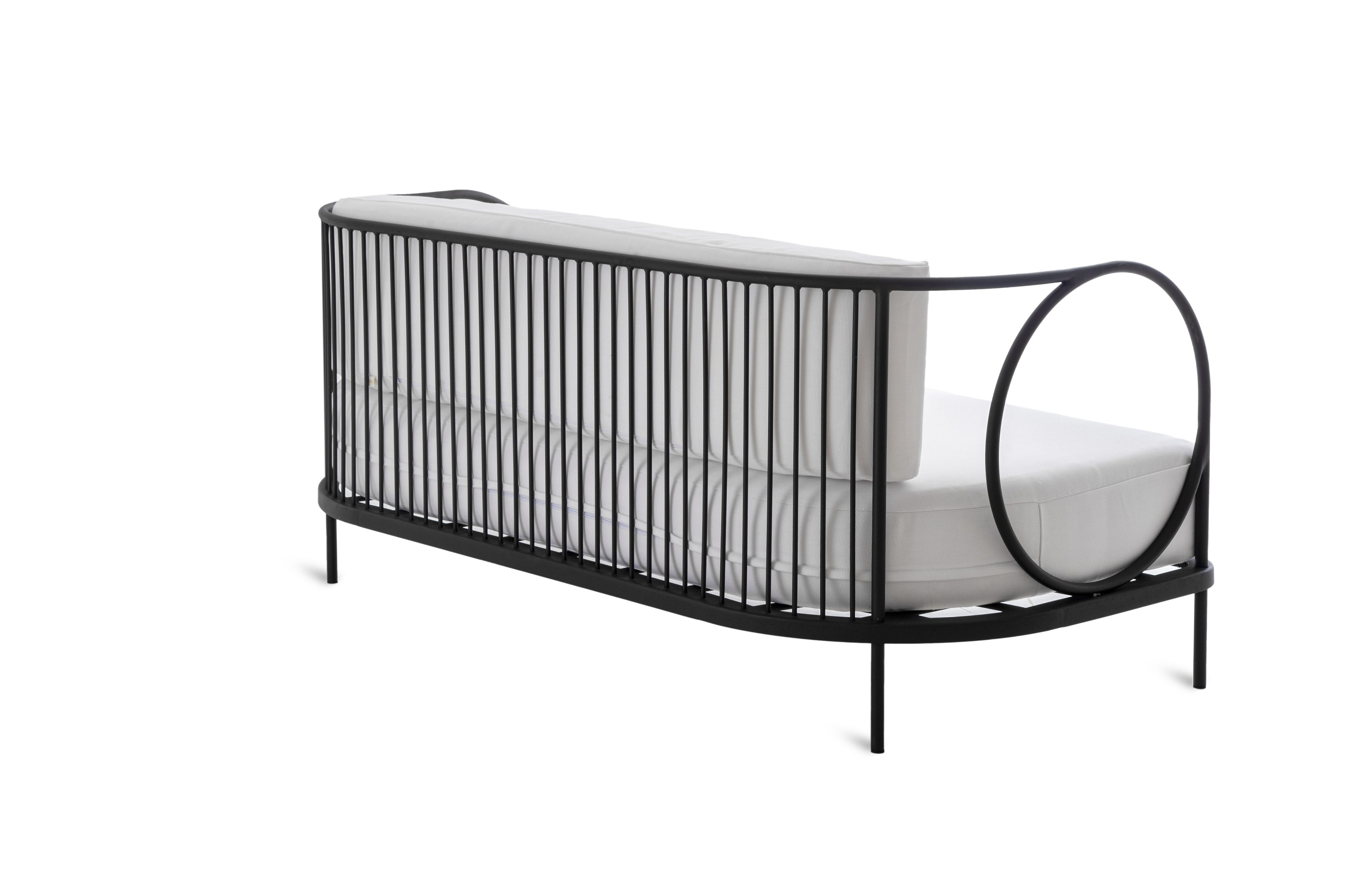 Оцинкованный железный диван и акриловые тканевые подушки Unopiù Овен ARCH-00127147 - Вид №1