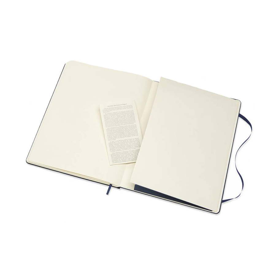 Блокнот Moleskine CLASSIC XLarge 190х250мм 192стр. нелинованный твердая обложка фиксирующая резинка 432257 - Вид №4