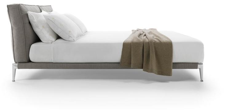 Flexform Двуспальная кровать из ткани с мягким изголовьем Adda sun-id-1481703 - Вид №4